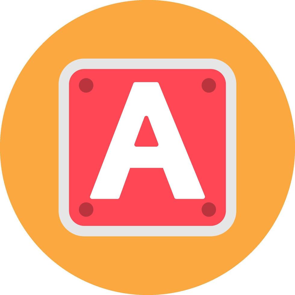 Letter A Digital UX Symbol vector