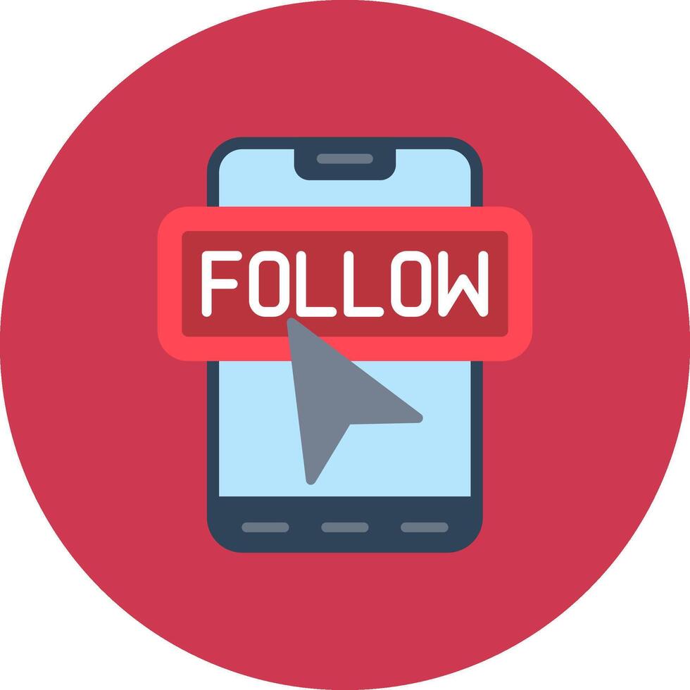 Follow Simple Badge Piece vector