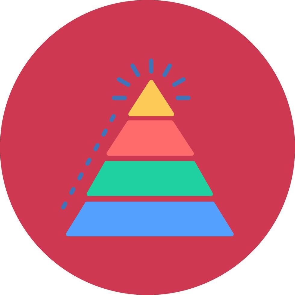 Pyramid Chart Artistic Frame Object vector