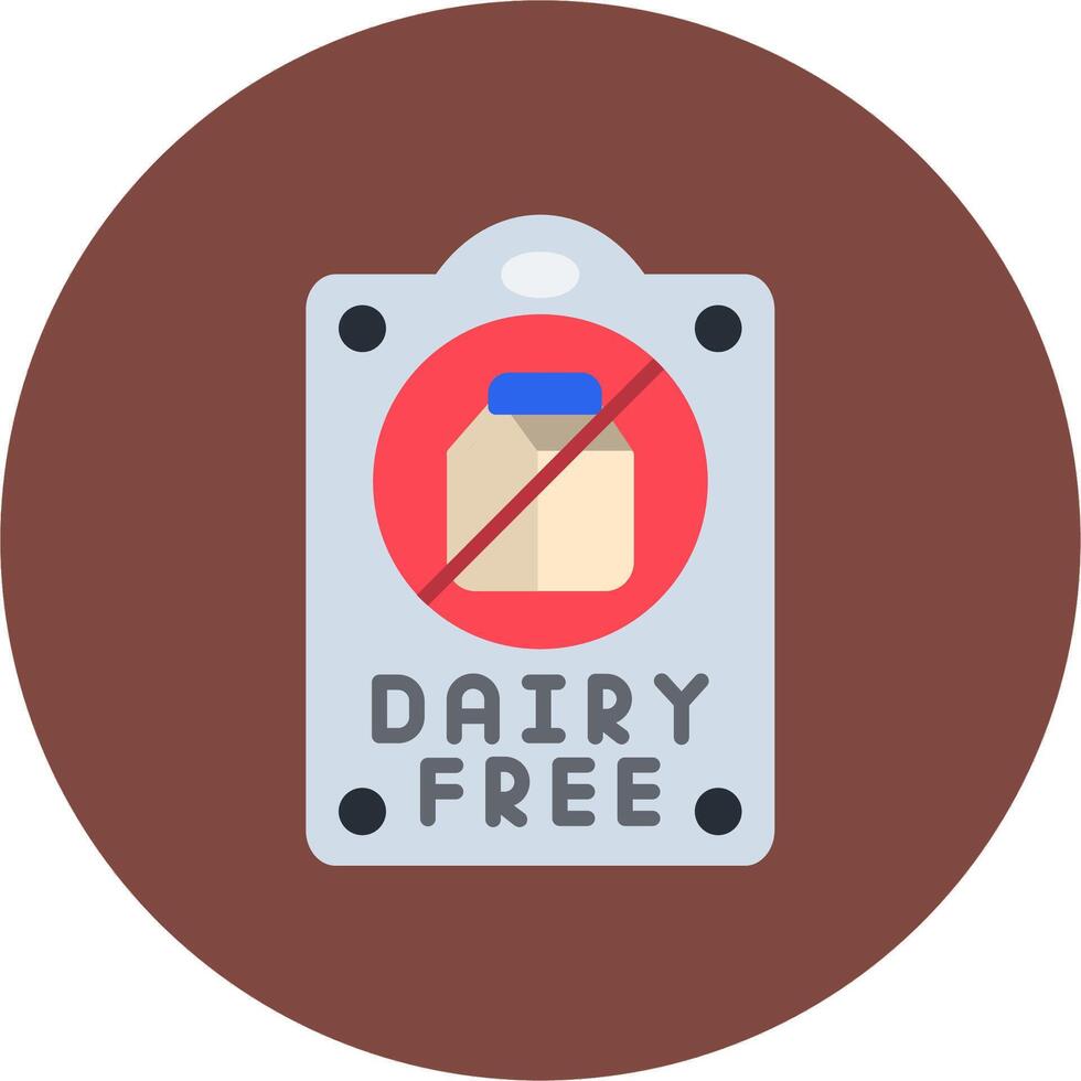 Dairy Free Compact Visual Symbol vector