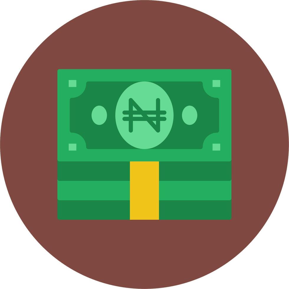 Naira Digital UX Symbol vector