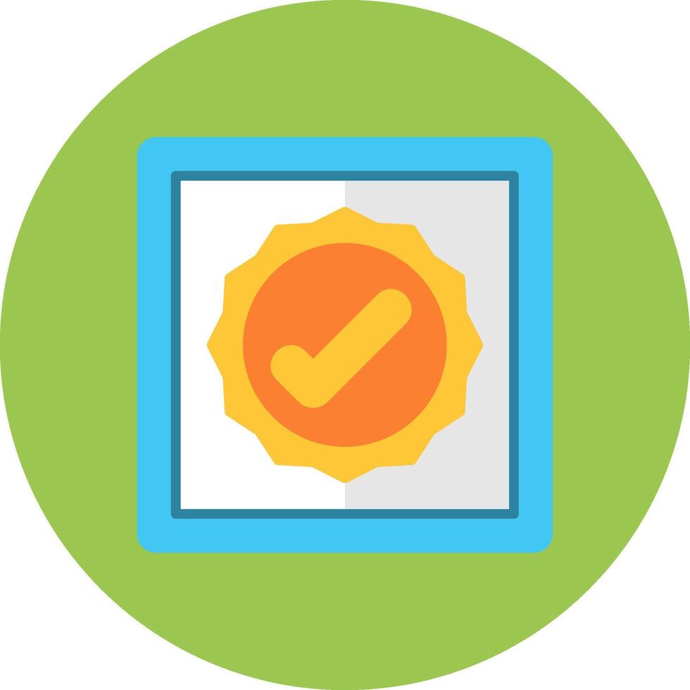 Confirmation Future Icon Badge vector