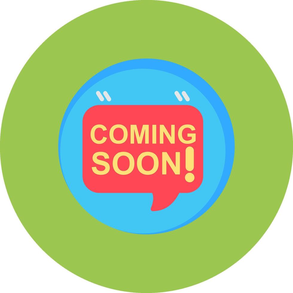 Coming Soon Bold Frame Object vector