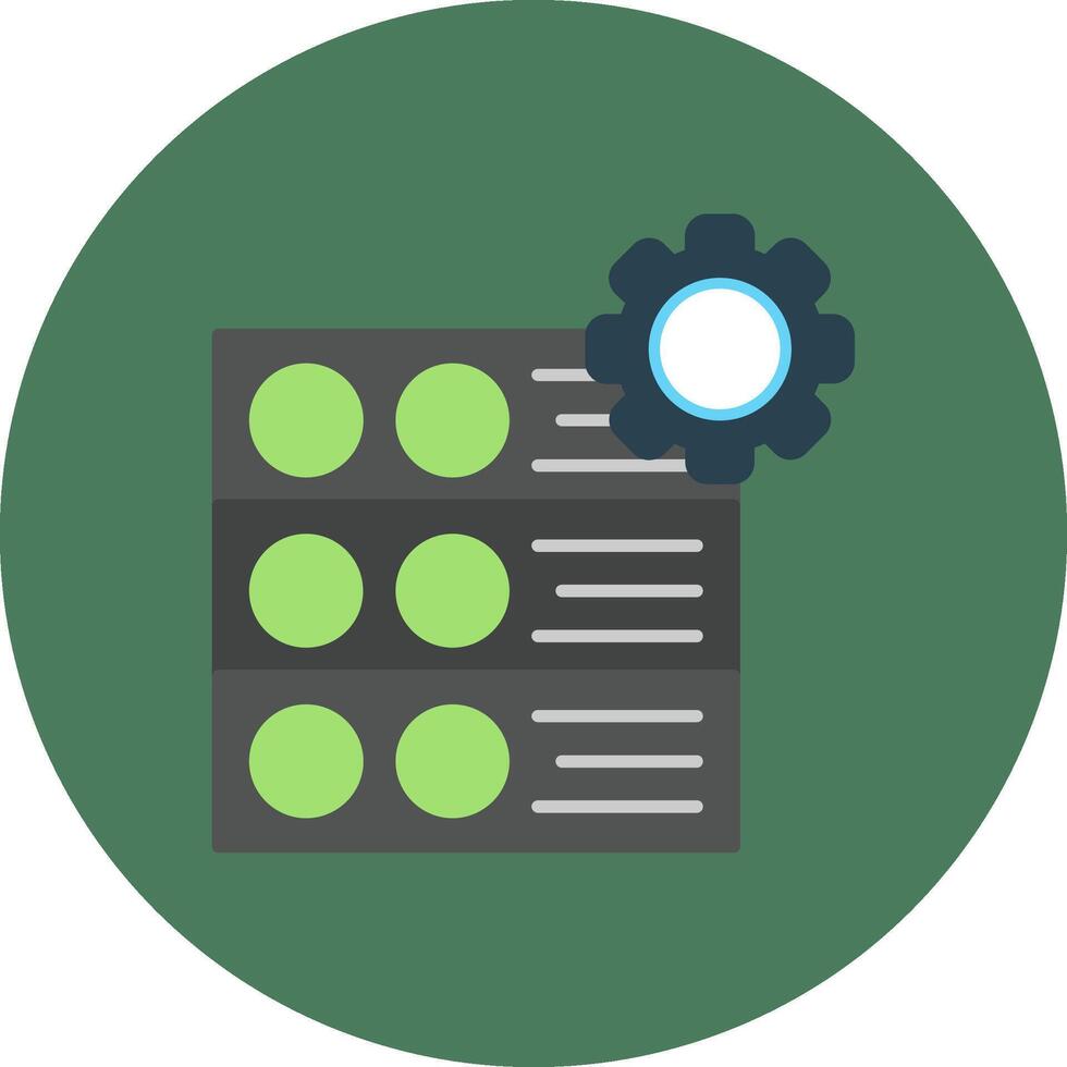 Configuration Bright Grid Object vector