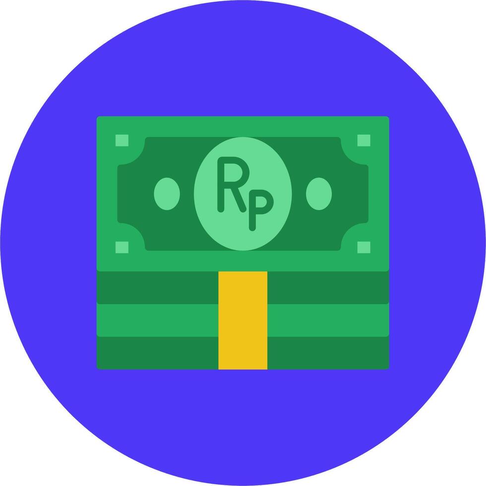 Indonesian Rupiah Artistic Frame Object vector