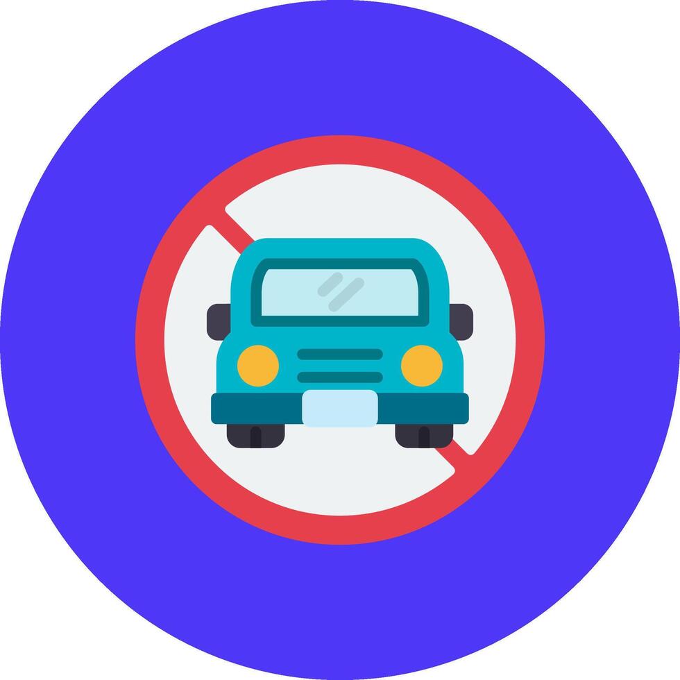 No Car Mobile App Object vector