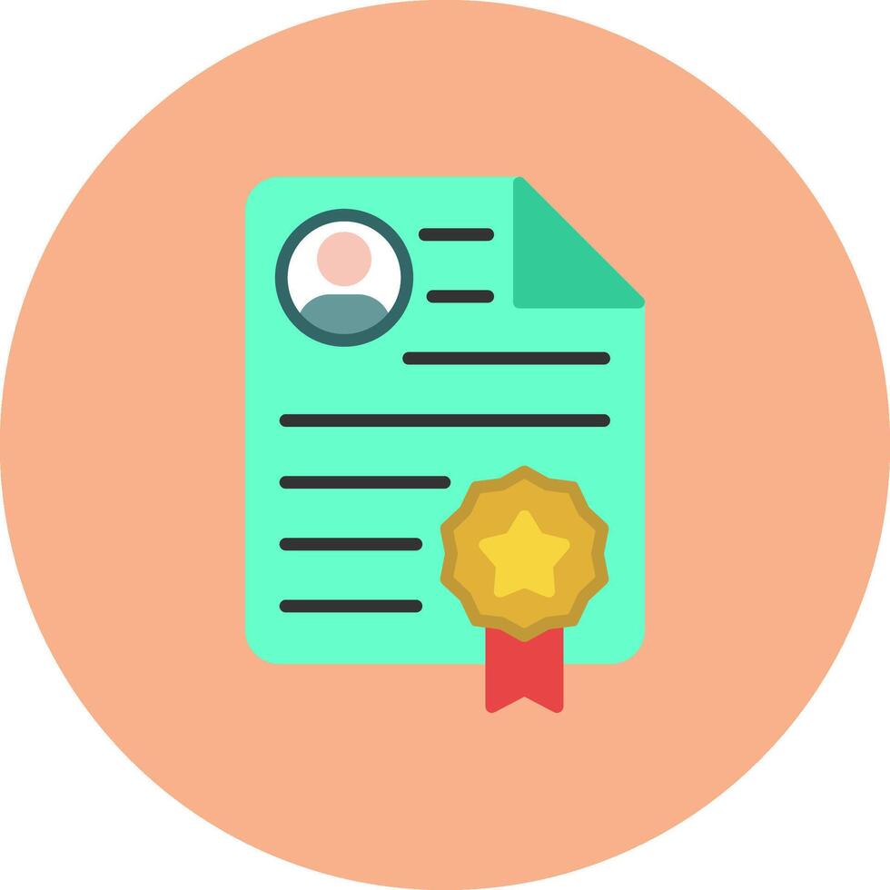 Certification Subtle Visual Sketch vector