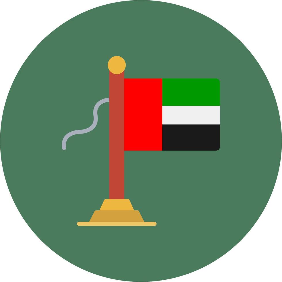 United Arab Emirates Flag Iconic Visual Mark vector