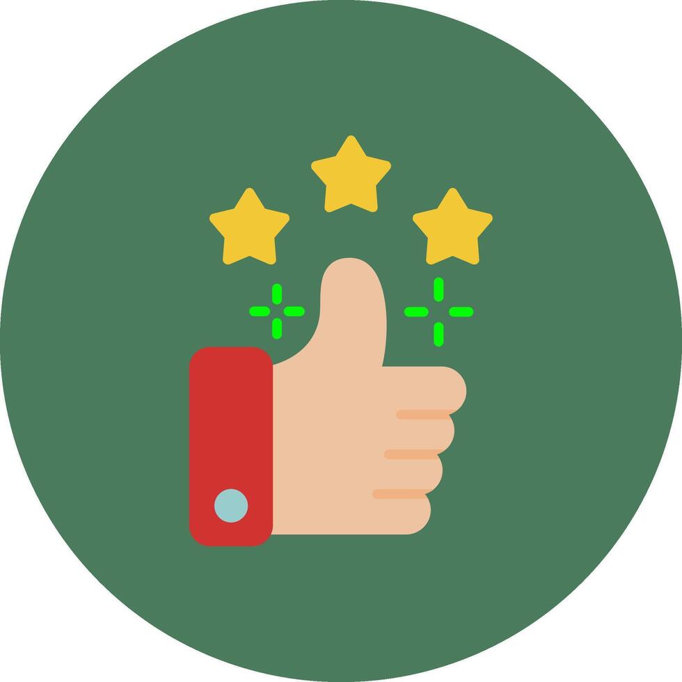 Thumb Up Sharp Icon Element vector