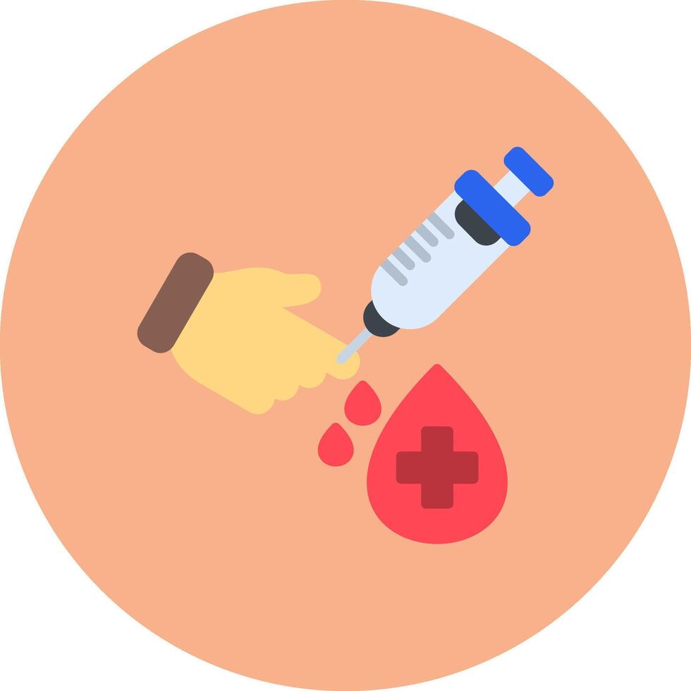 Blood Test Intuitive Sketch Piece vector