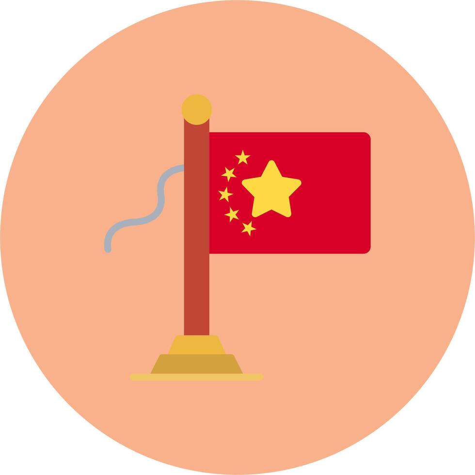 China Flag Urban Frame Badge vector