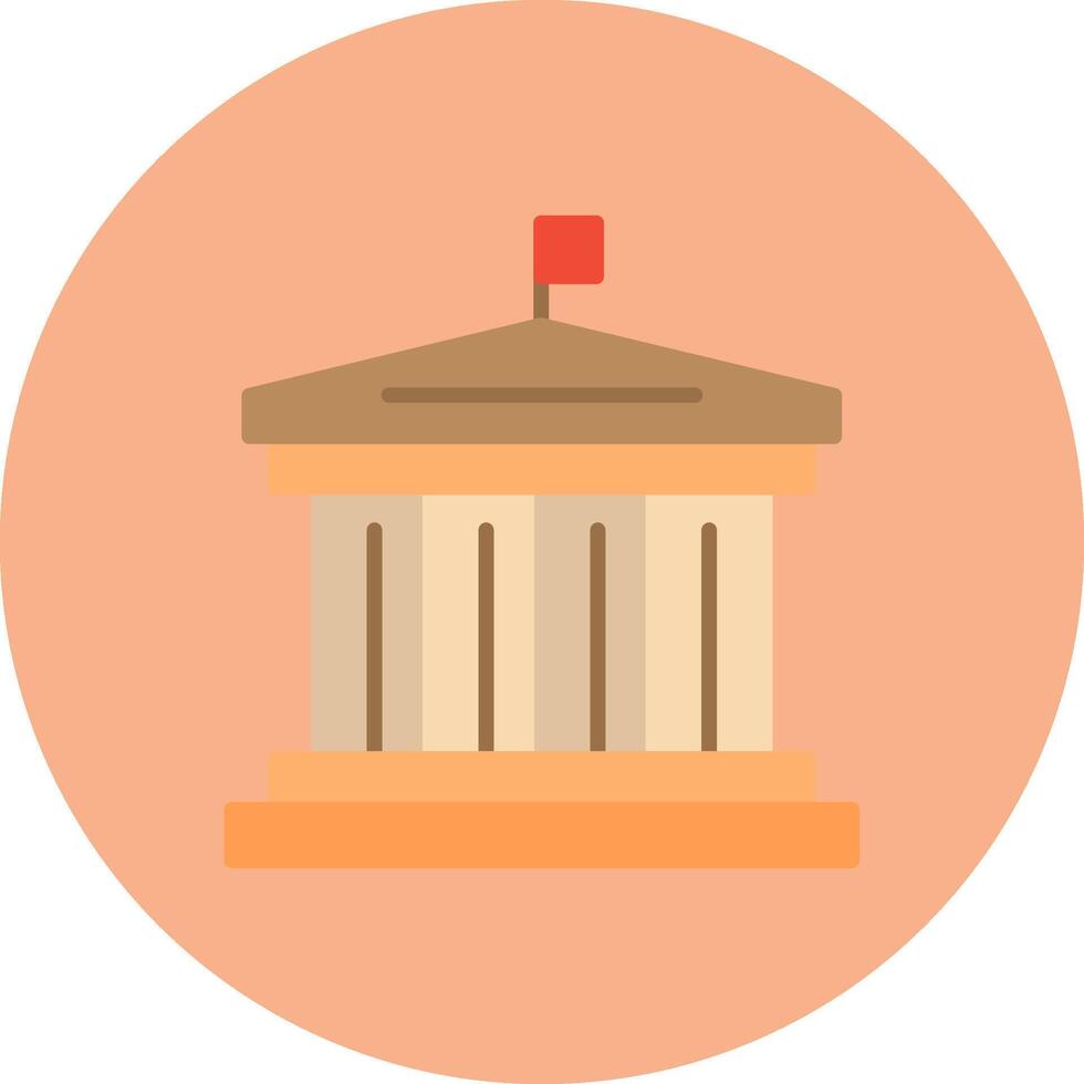 Historic Site Bright Shape Token vector