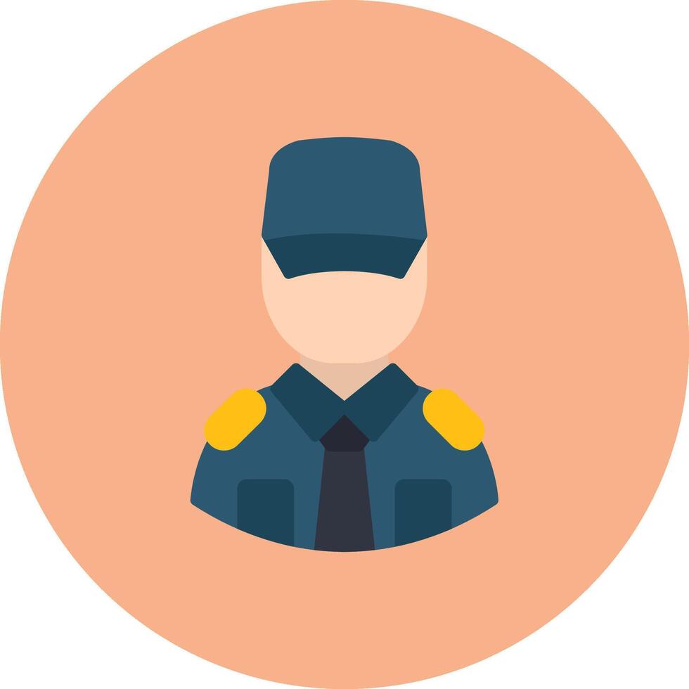 Security Man Bright Grid Object vector
