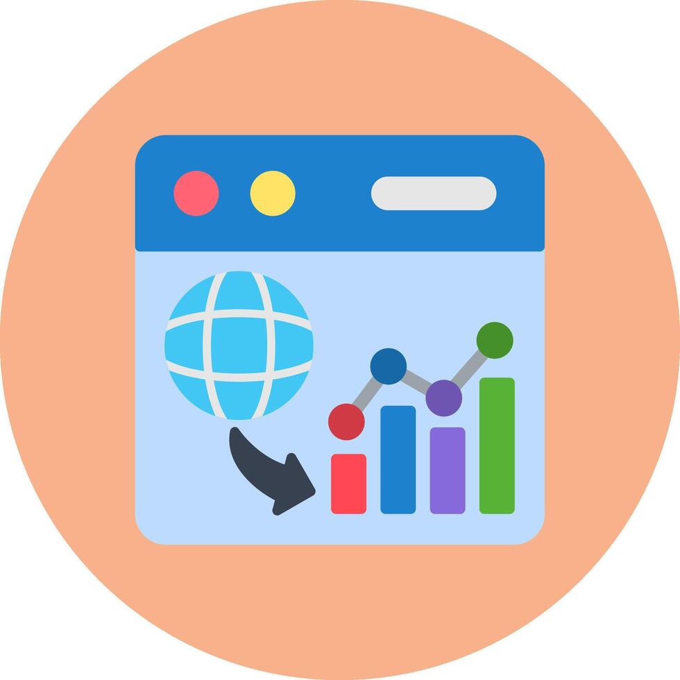 Web Analytics Abstract Visual Token vector