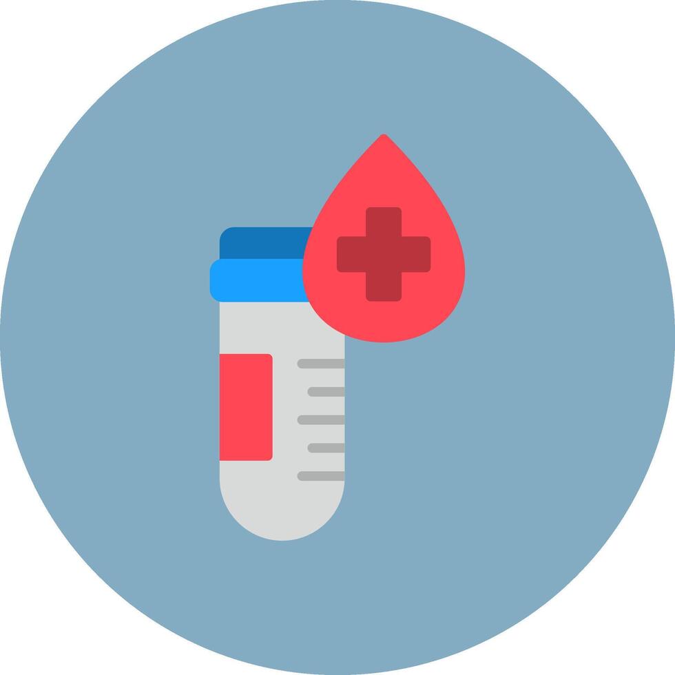 Blood Sample Smooth Badge vector