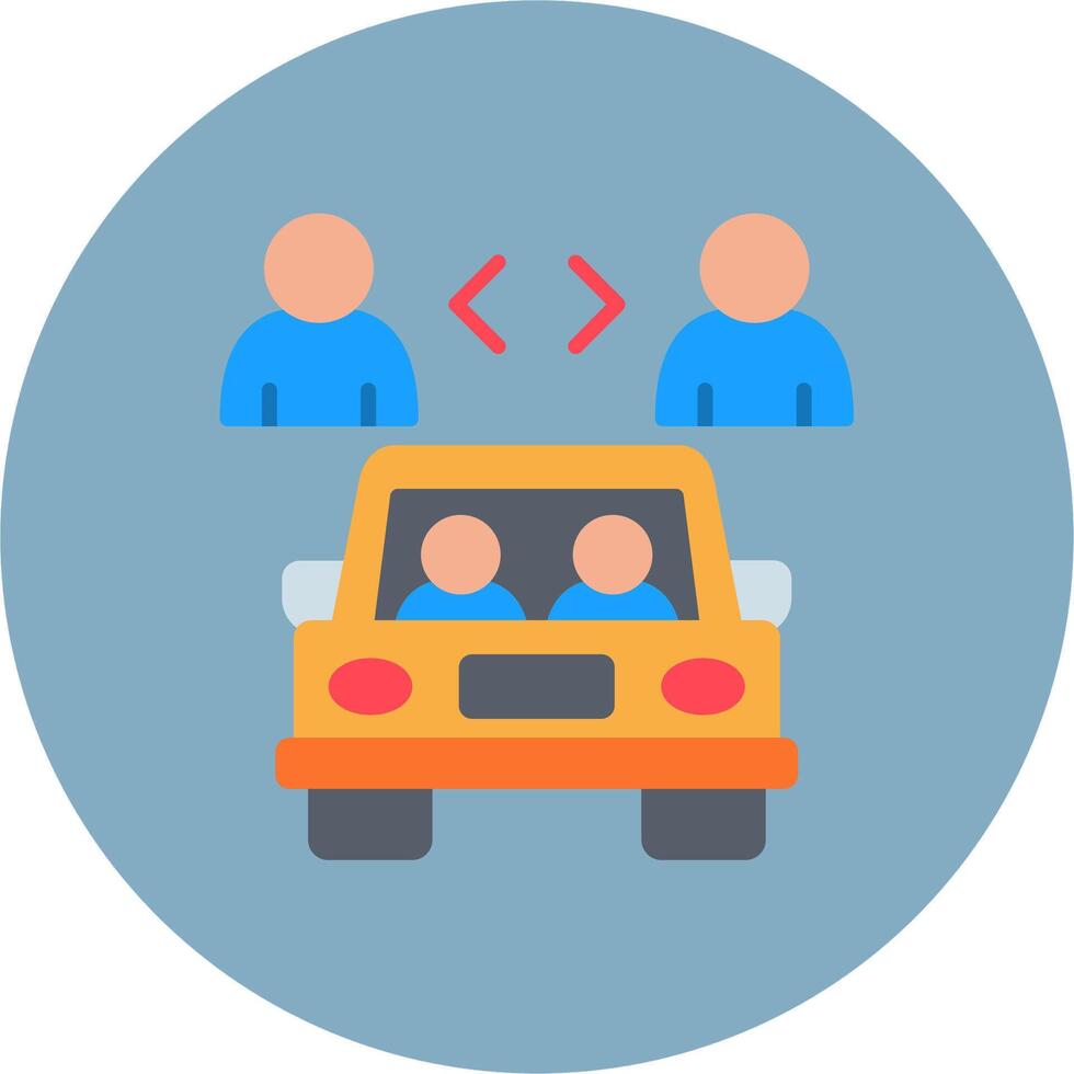 Car Sharing Advanced Sketch Mark vector