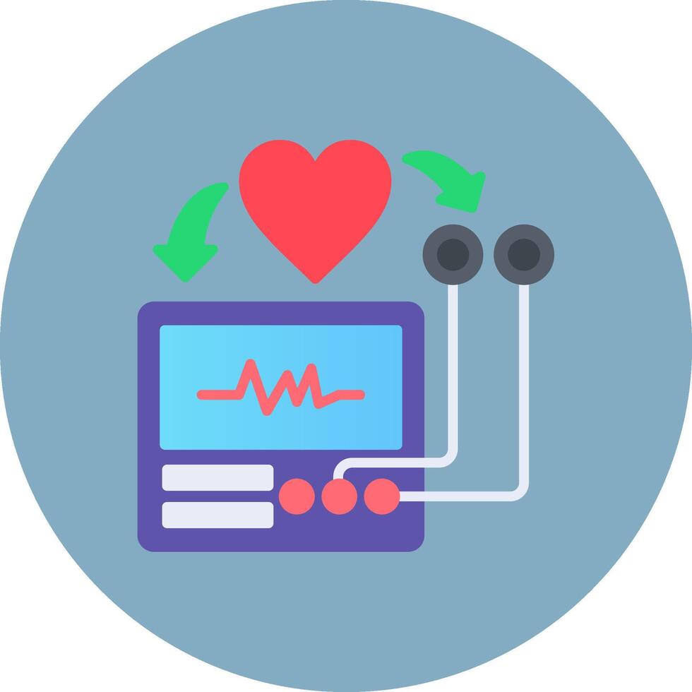 Electrocardiogram Ultra Line Piece vector