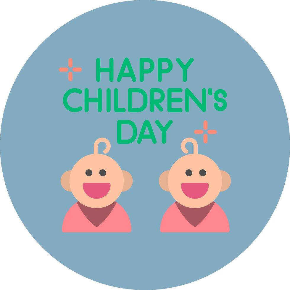 Childrens Day Elegant Grid Object vector
