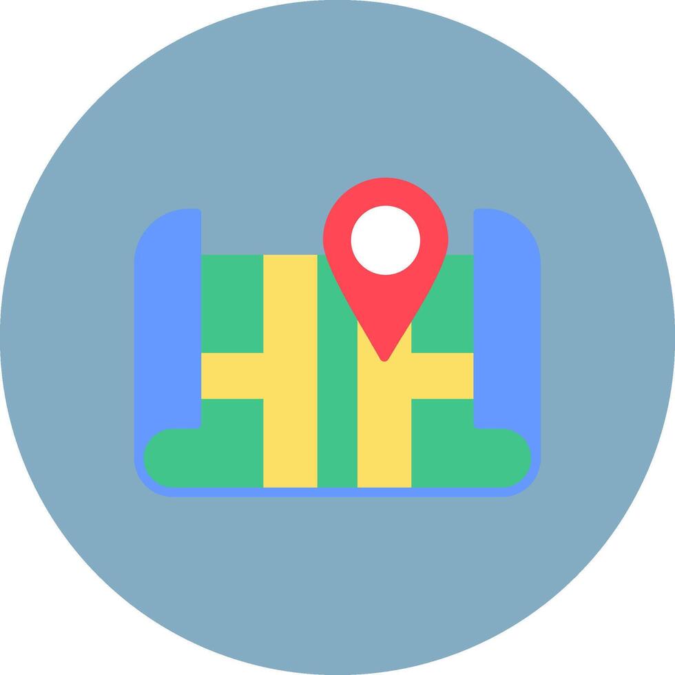 Map Soft Line Piece vector