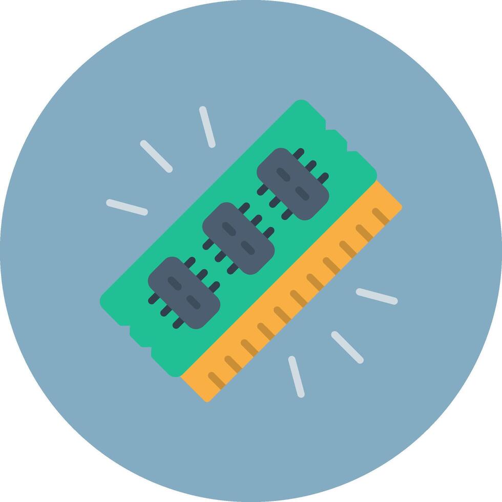 Random Access Memory Bright Shape Token vector