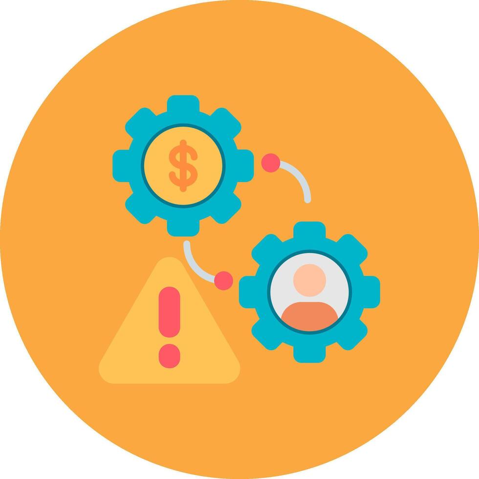Risk Management Neon UX Token vector