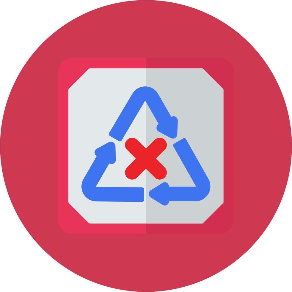 Do Not Recycle Clear Line Sketch vector