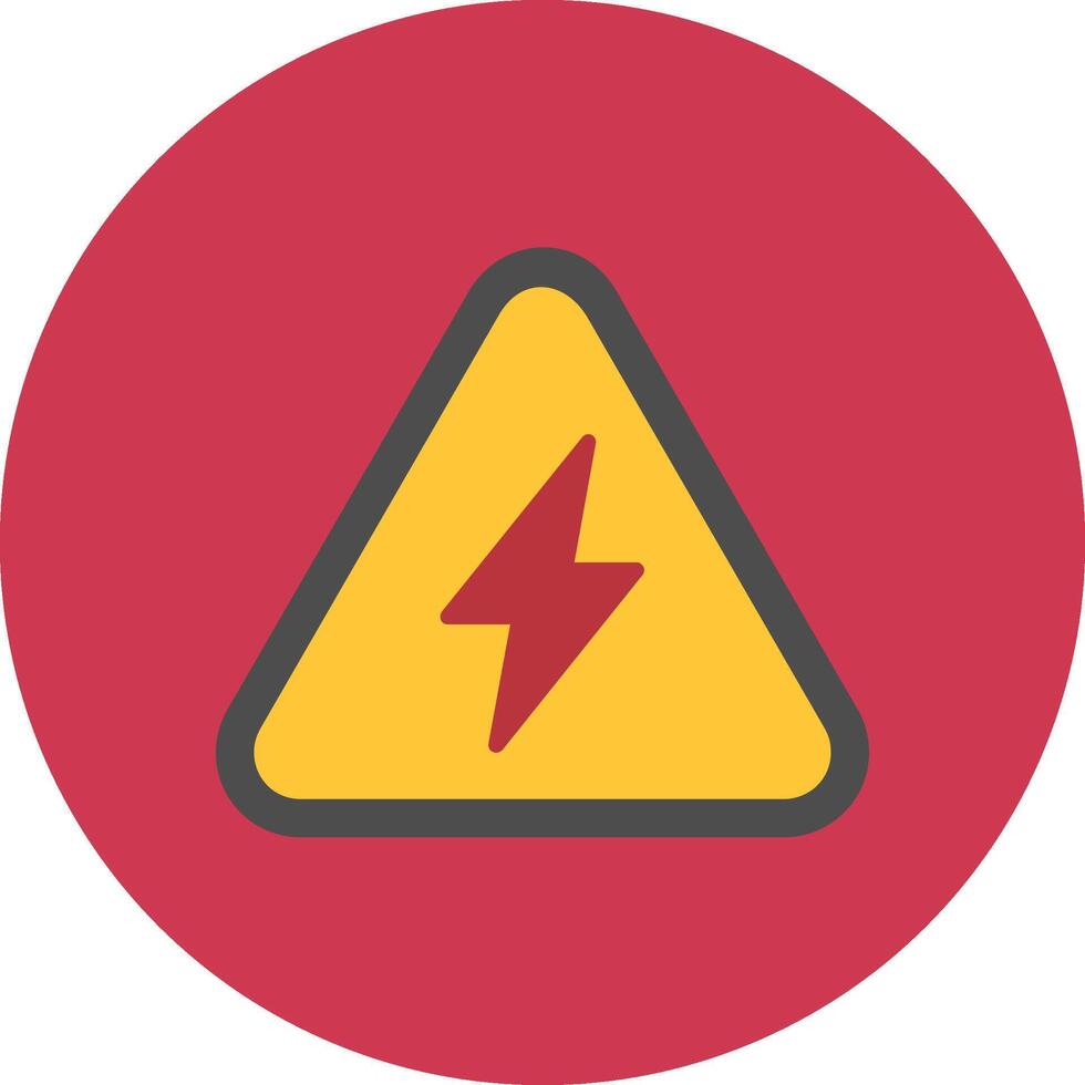 High Voltage Subtle Frame Sketch vector