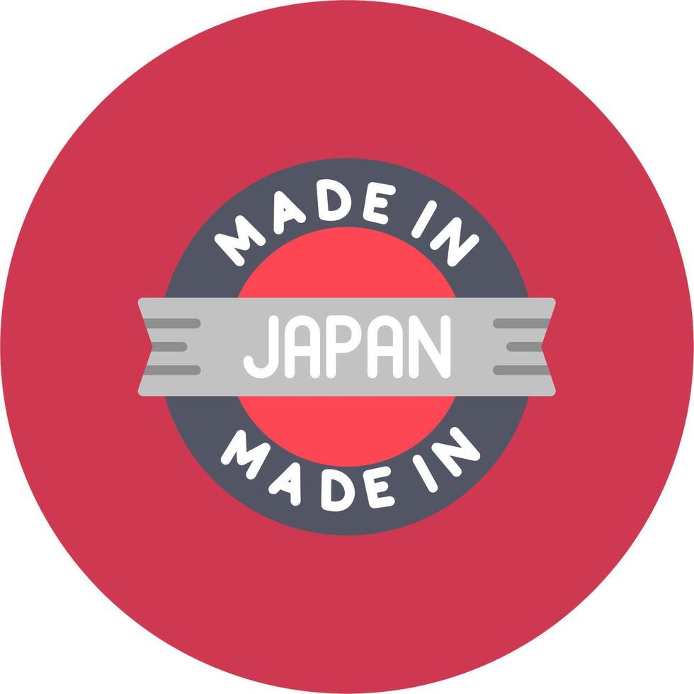 Made In Japan Future Icon Badge vector