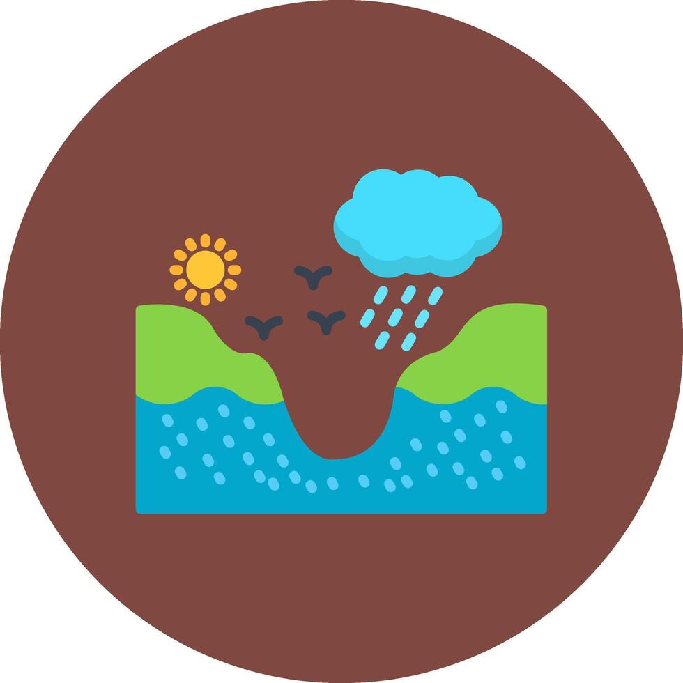Catchment Interactive Visual Piece vector
