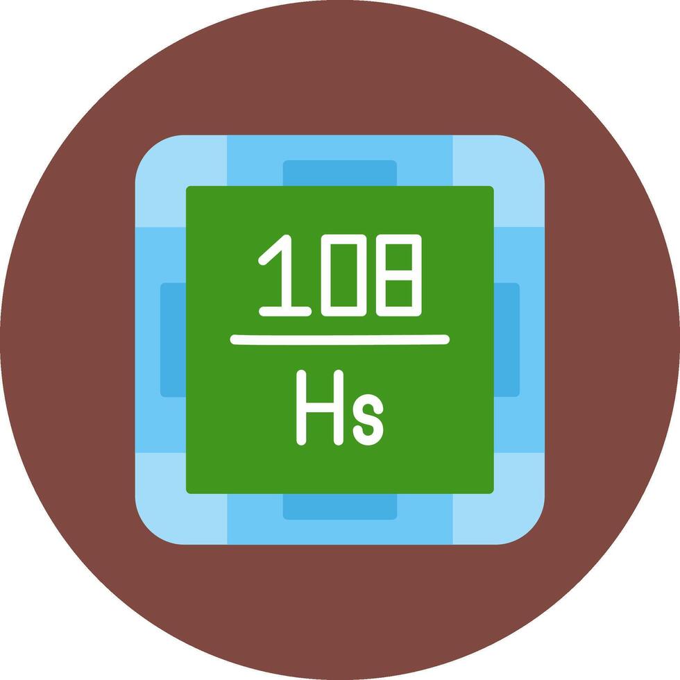 Hassium Clean Line Pattern vector