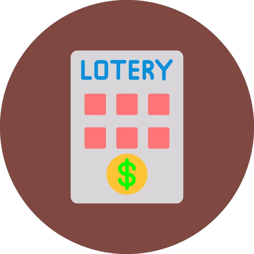 Lottery Isometric Icon Unit vector