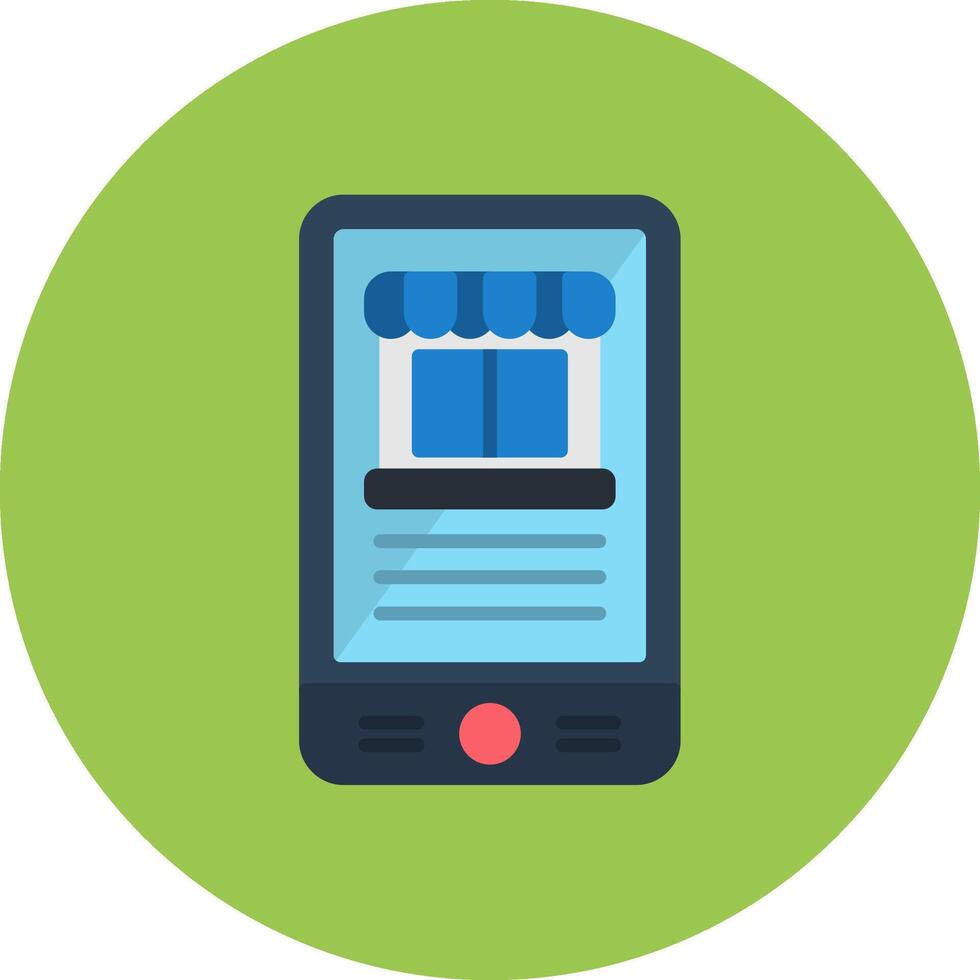 Mobile Shop Neon Frame Mark vector