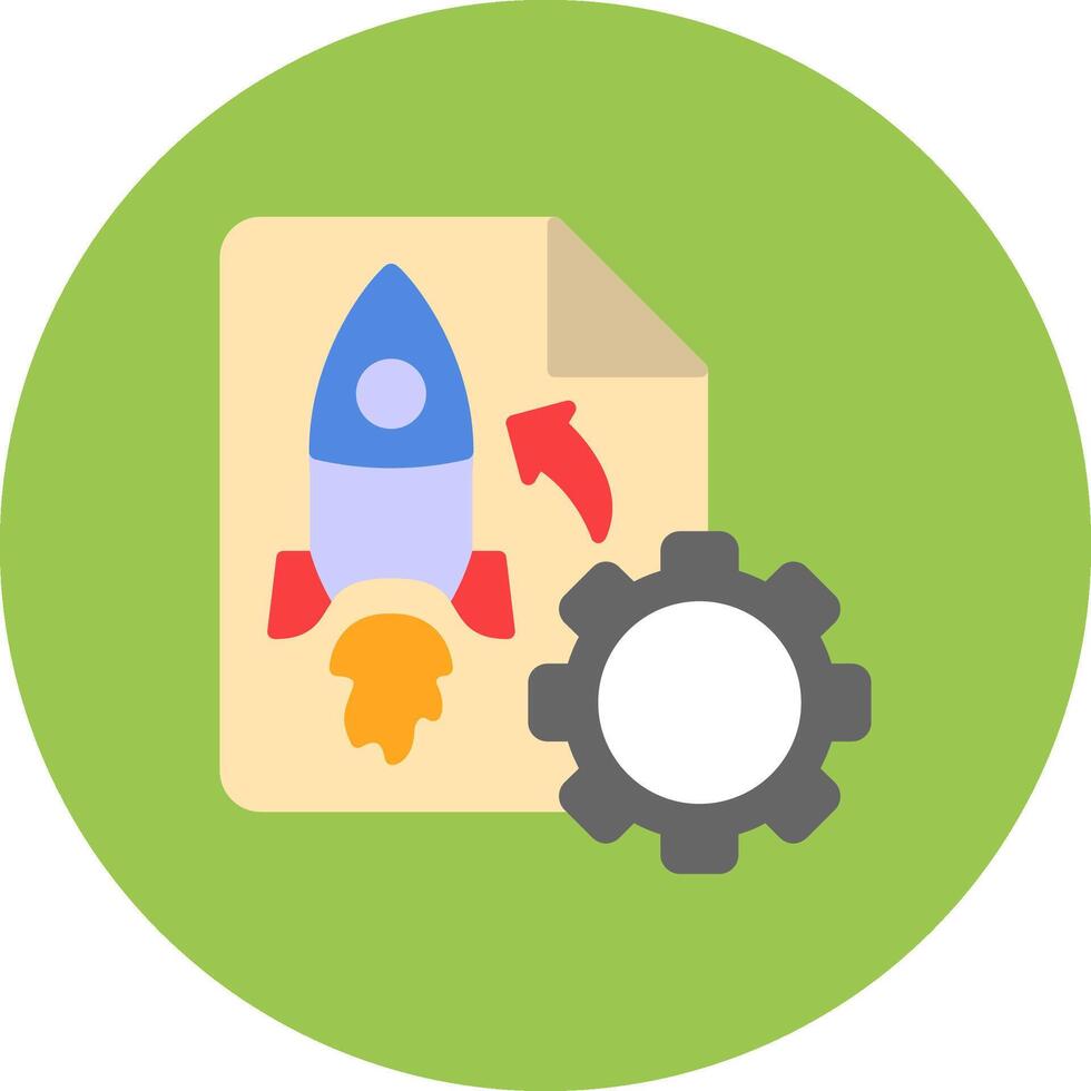 Project Launch Dynamic Badge Mark vector