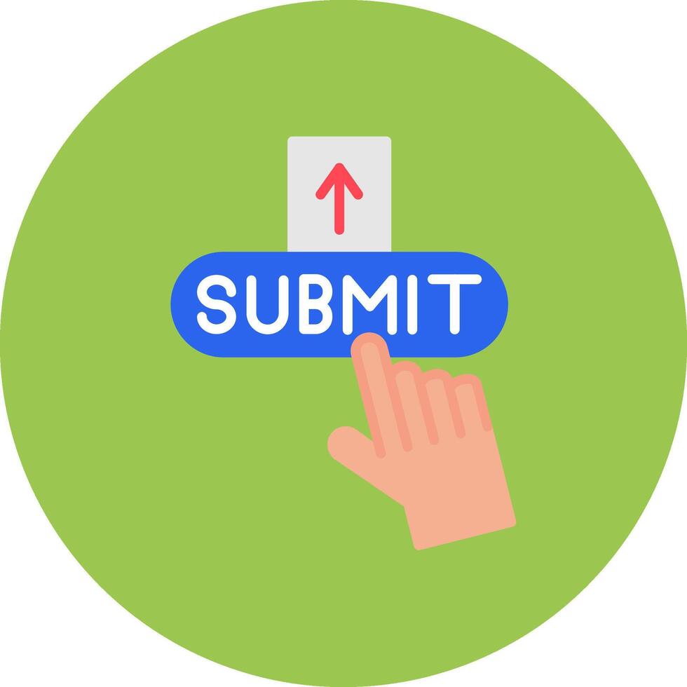 Submit Colorful UI Mark vector