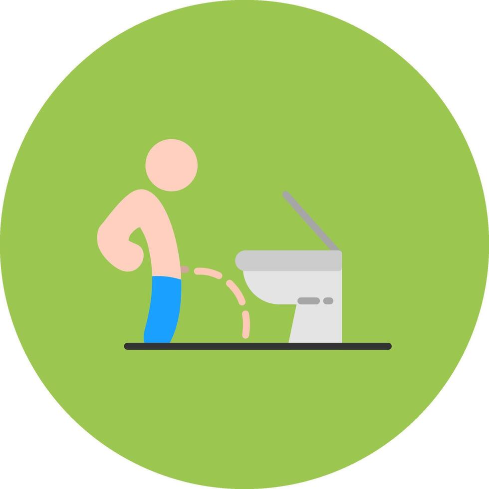 Toilet HighTech Frame Token vector