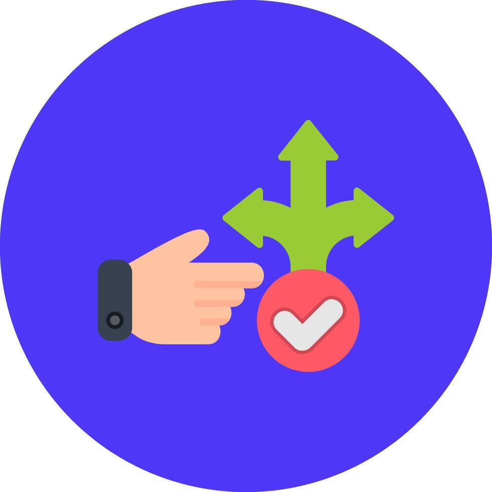 Decision Making Bold UI Fragment vector