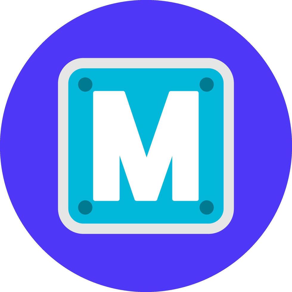 Letter M Core UX Piece vector