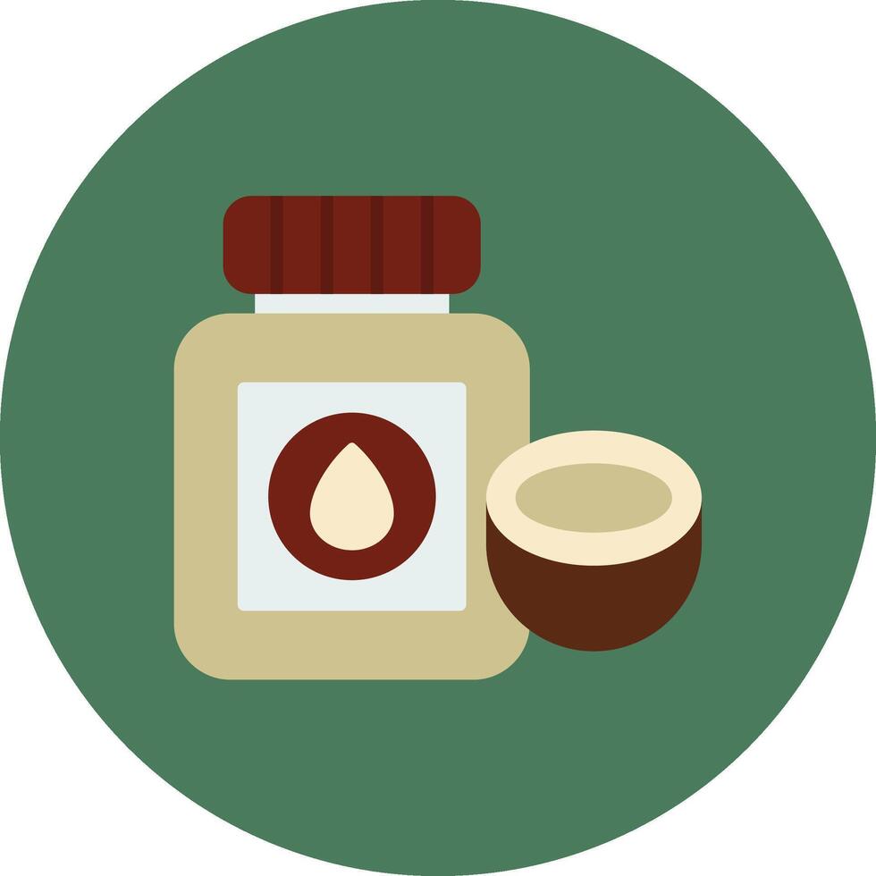 Coconut Oil High Detail Sketch vector