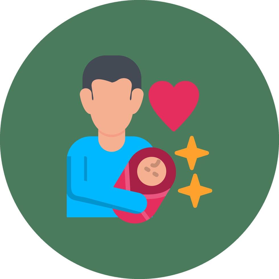 Fatherhood Modern App Symbol vector