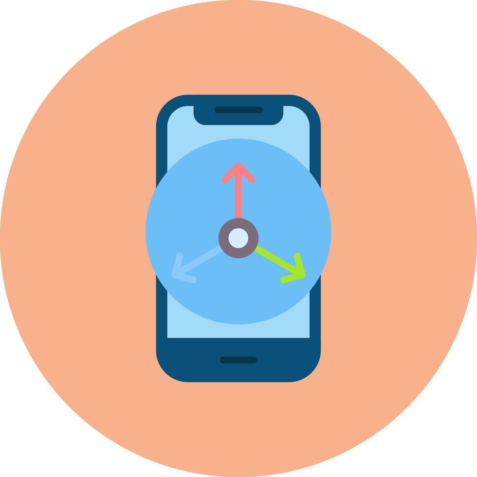 Accelerometer Sensor Shadowed UI Pattern vector