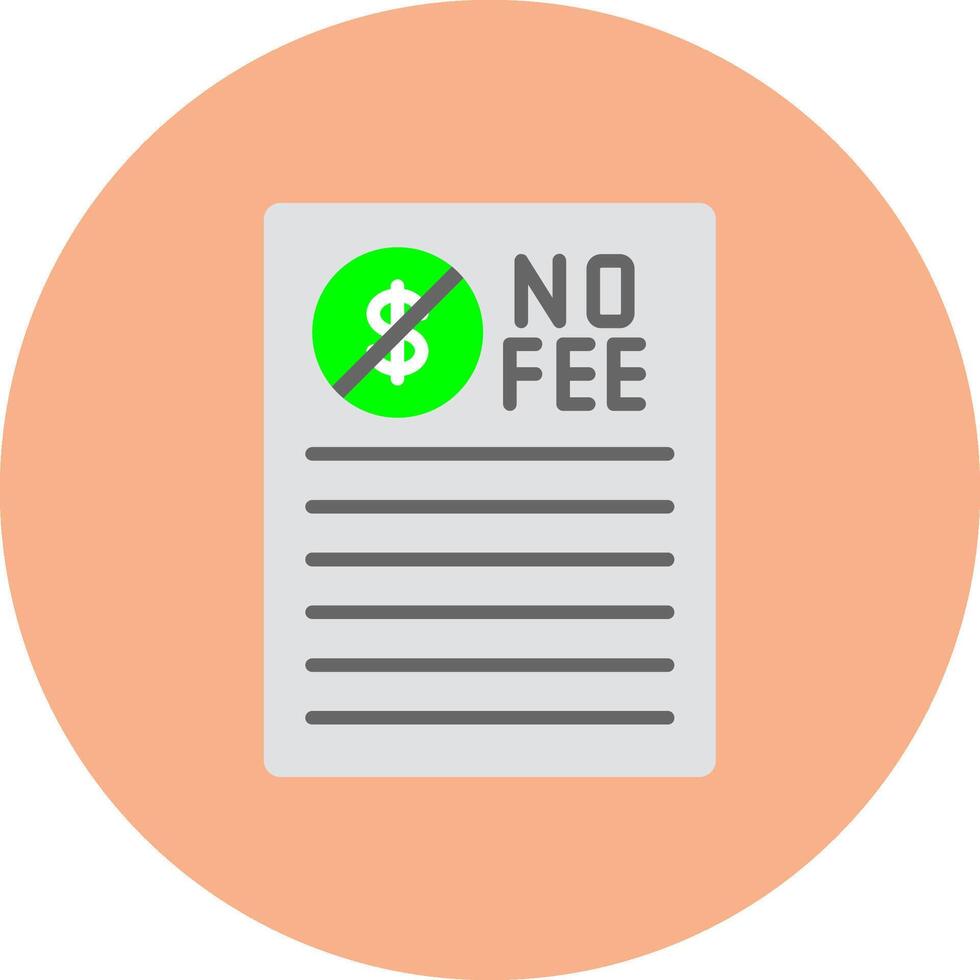 No Fee Dynamic Badge Mark vector