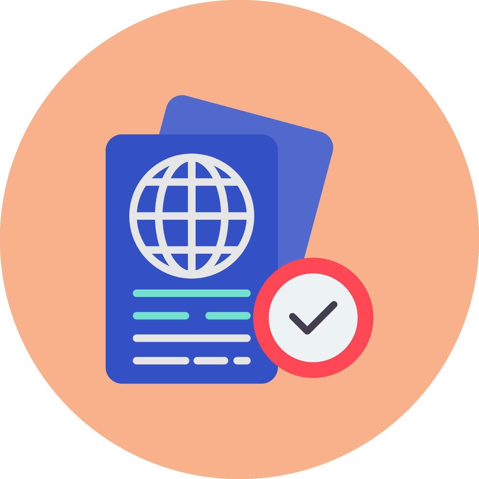 Passport Control Intuitive Sketch Piece vector