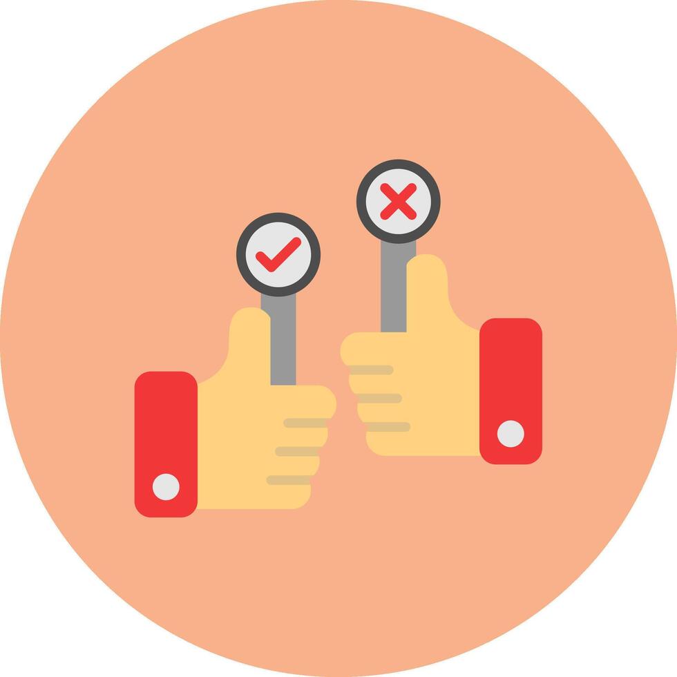 Yes Or No Balanced Icon Badge vector