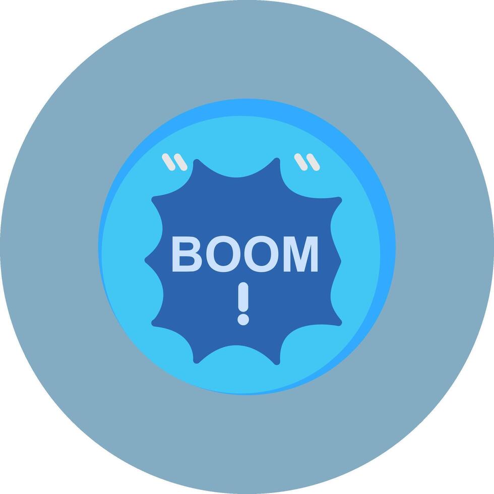 Boom Subtle Visual Sketch vector