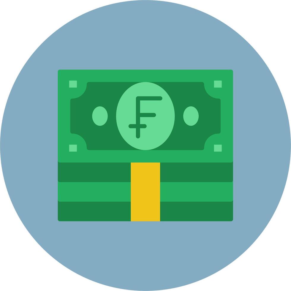 Swiss Franc Digital Visual Form vector