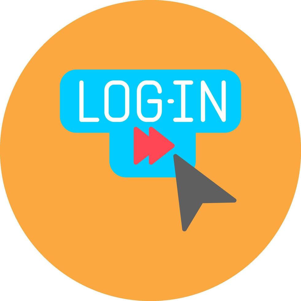 Log In Neon Frame Mark vector