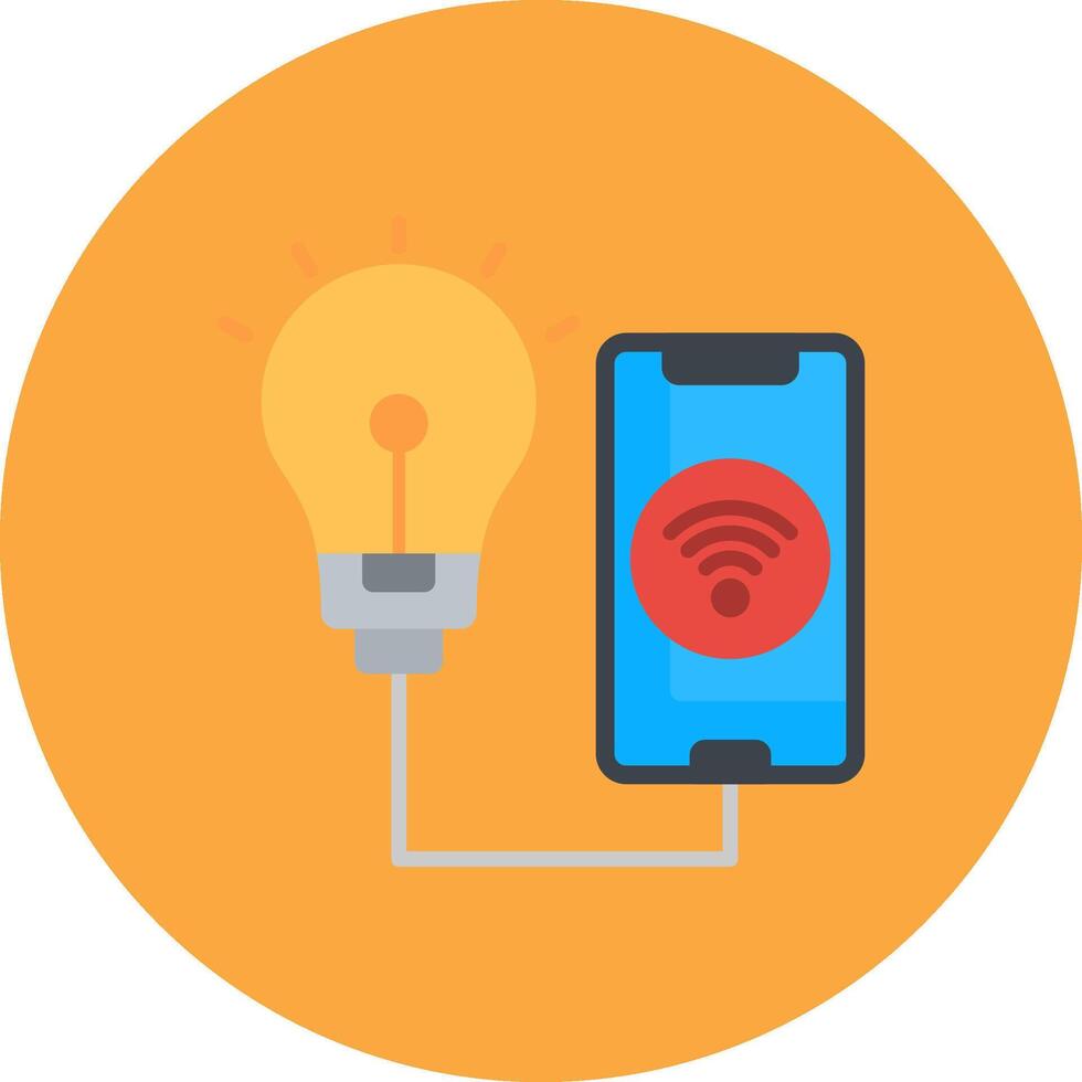 Smart Bulb Compact Visual Symbol vector