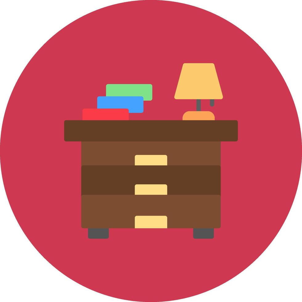 Bedside Table Minimal App Pattern vector