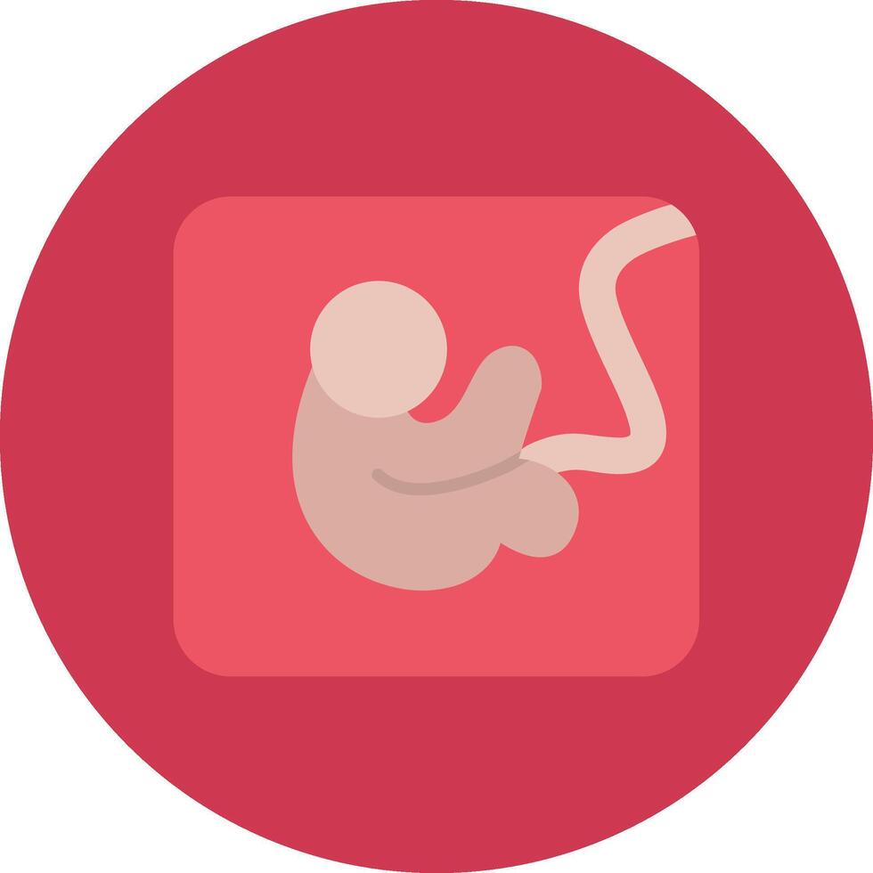 Fetus Gradient Grid Emblem vector