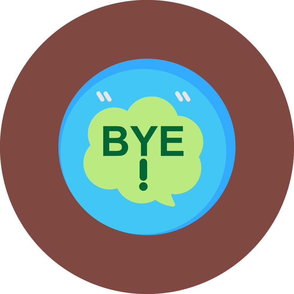 Bye Isometric Icon Unit vector